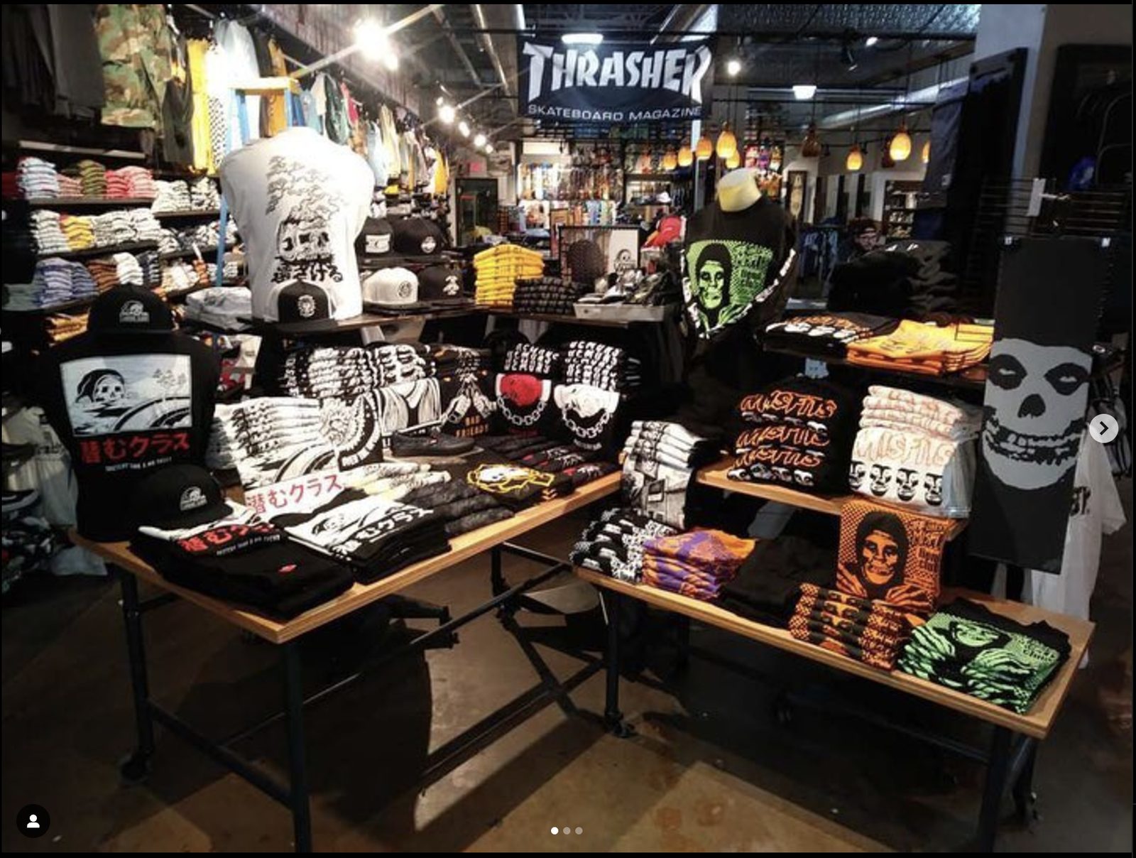 Zumiez interior, Willow Grove, PA