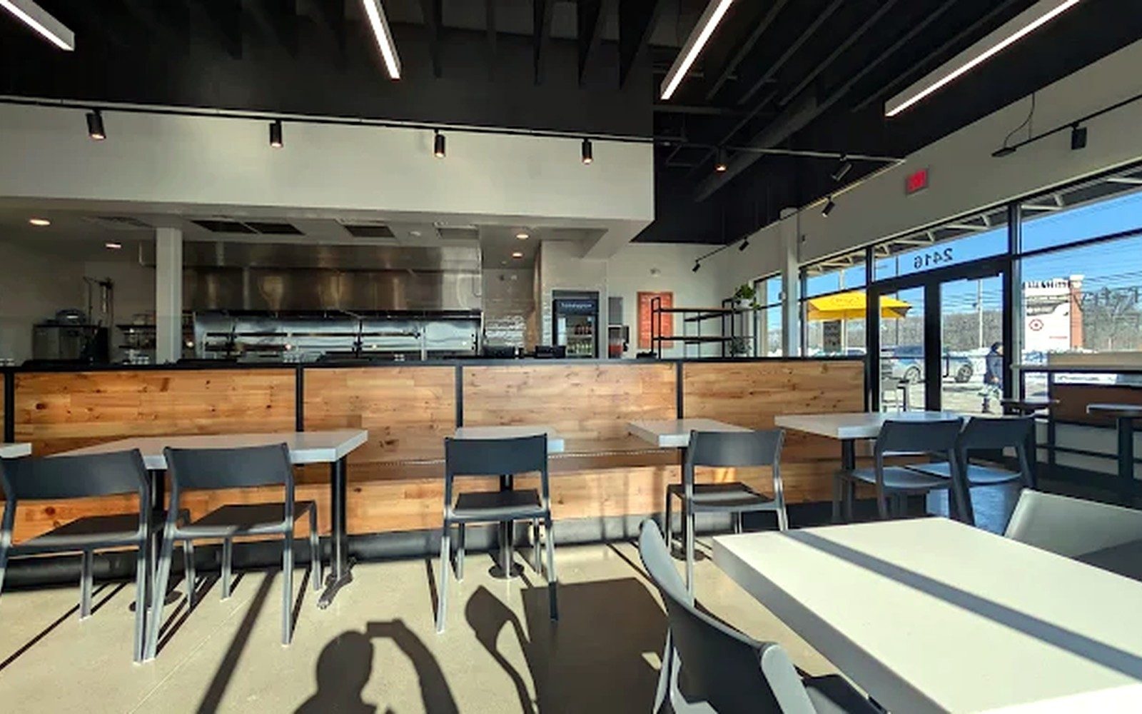 Honeygrow interior detail, North Brunswick, NJ